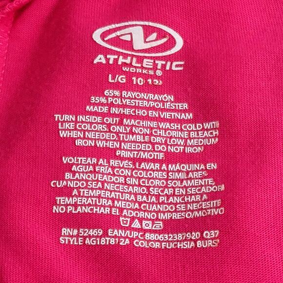 Athletic Works Butterfly Shorts and Shirt Set Girl's Size L - Picture 3 of 8